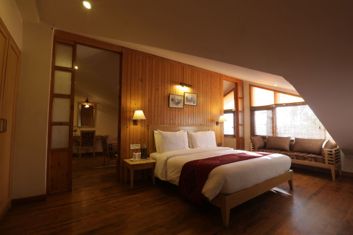 Family suite side view at willow banks hotel in shimla